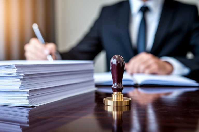 bureau-notaire-tampon-documents