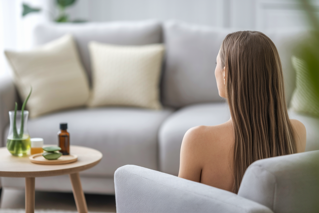 femme-dos-cheveux-aloe-vera-salon