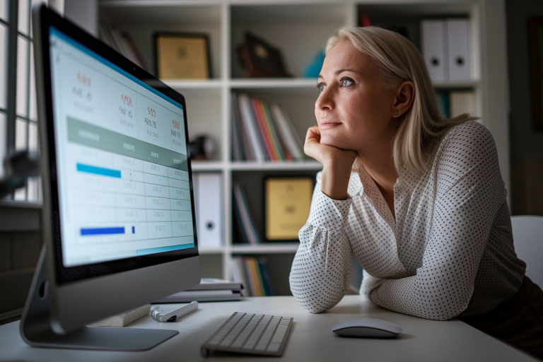 professeur-bureau-ecran-graphiques-bibliotheque