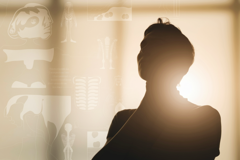 silhouette-touche-cou-symboles-medical