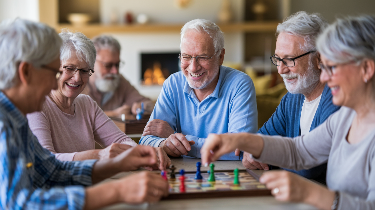 seniors-souriants-jeu-societe-salon